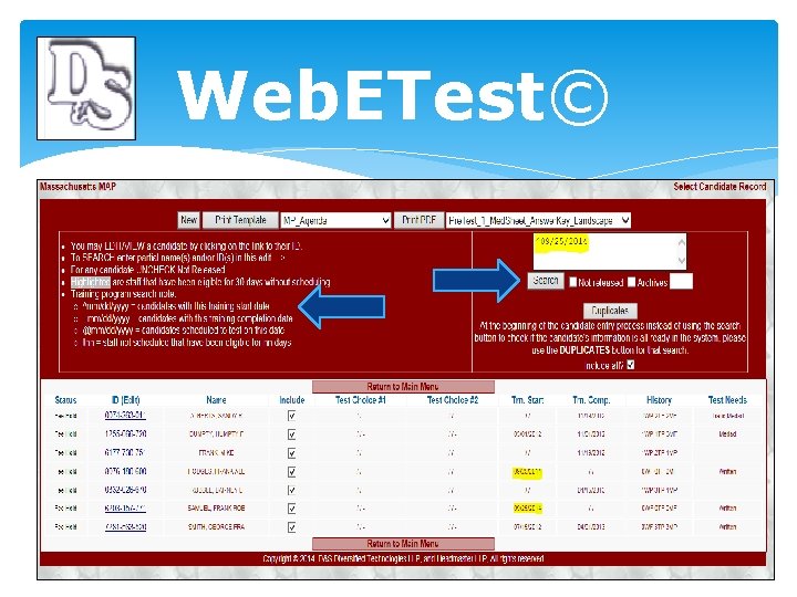 Web. ETest© 