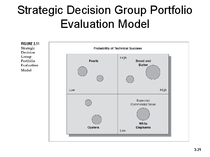 Strategic Decision Group Portfolio Evaluation Model 3 -21 