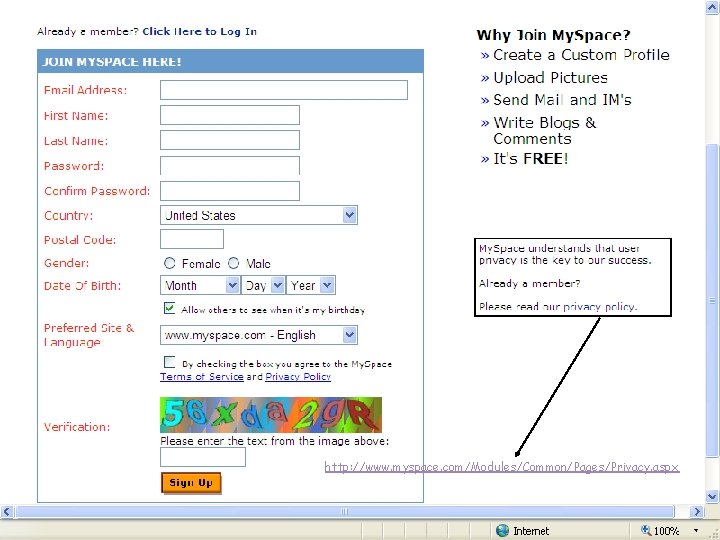http: //www. myspace. com/Modules/Common/Pages/Privacy. aspx 
