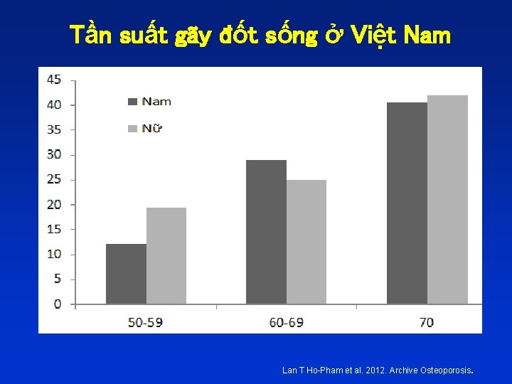 Tần suất gãy đốt sống ở Việt Nam . Lan T Ho-Pham et al.