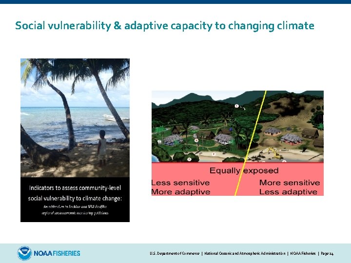 Social vulnerability & adaptive capacity to changing climate U. S. Department of Commerce | National Oceanic