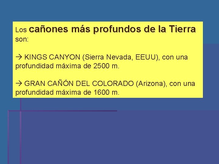 Los cañones son: más profundos de la Tierra KINGS CANYON (Sierra Nevada, EEUU), con