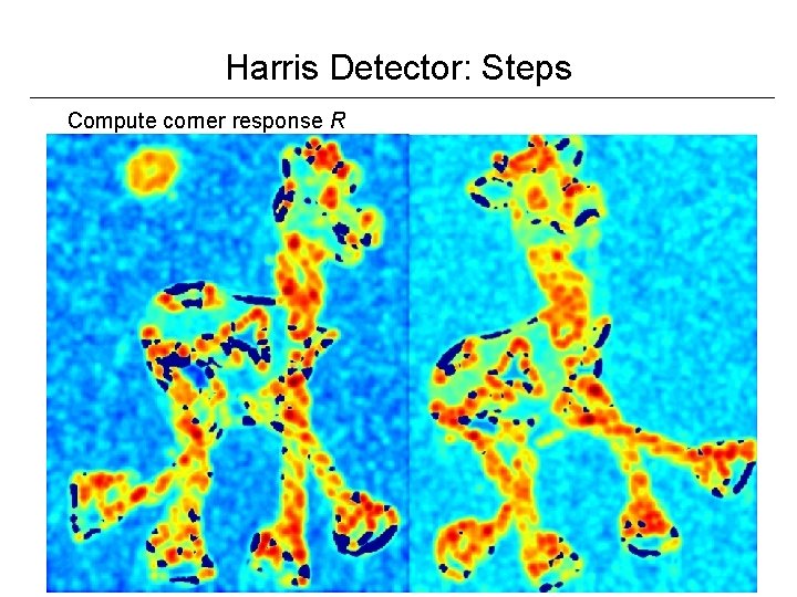 Harris Detector: Steps Compute corner response R 