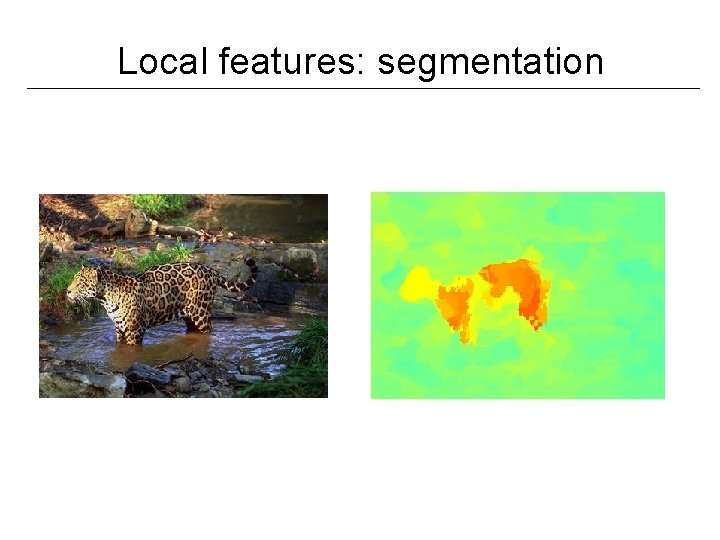 Local features: segmentation 