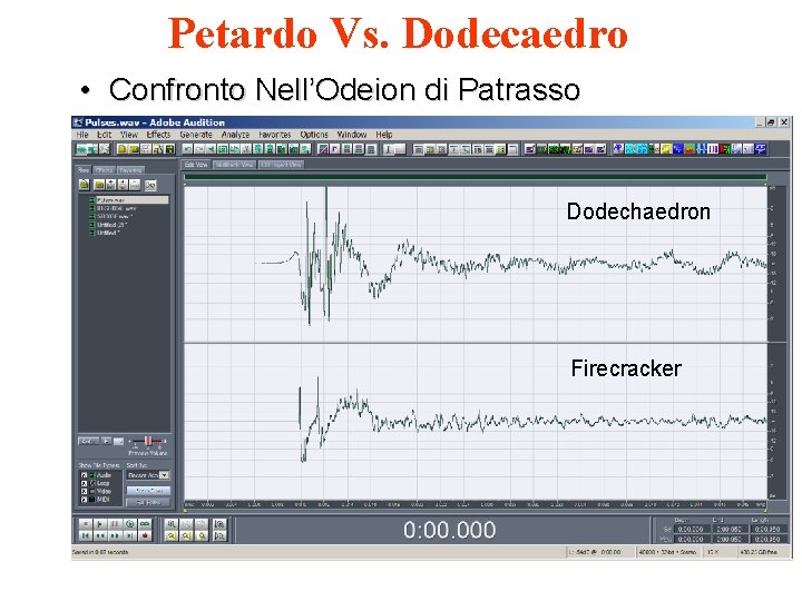 Petardo Vs. Dodecaedro • Confronto Nell’Odeion di Patrasso Dodechaedron Firecracker 