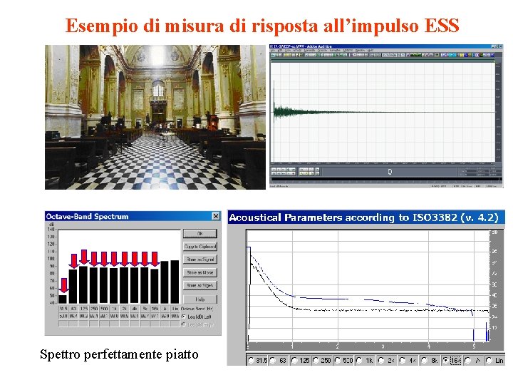 Esempio di misura di risposta all’impulso ESS Spettro perfettamente piatto 