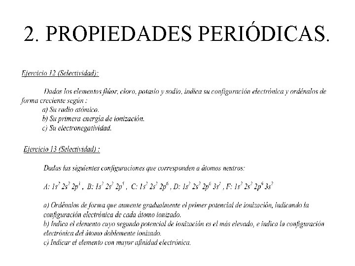 2. PROPIEDADES PERIÓDICAS. 