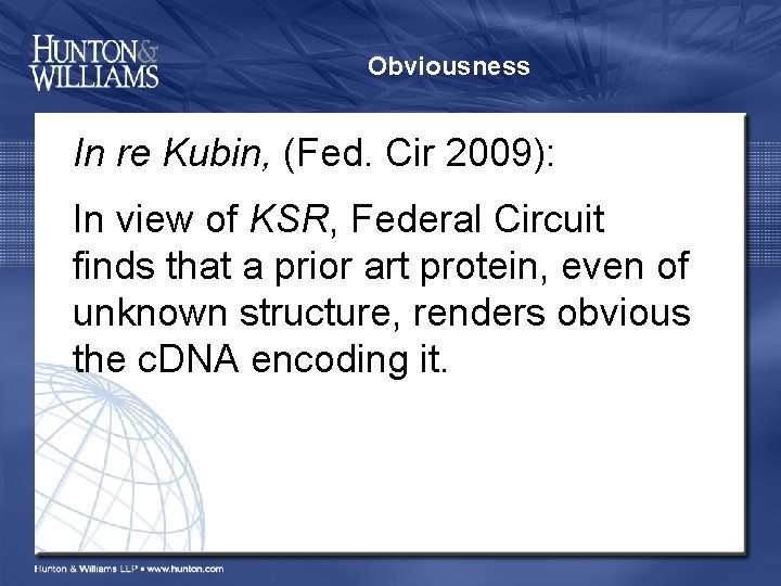 Obviousness In re Kubin, (Fed. Cir 2009): In view of KSR, Federal Circuit finds