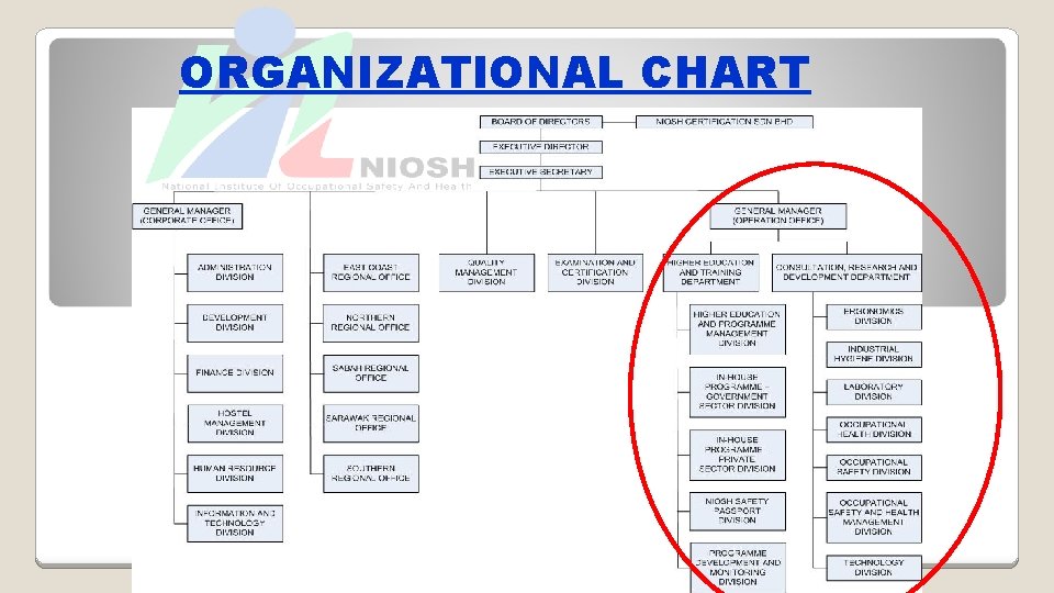 ORGANIZATIONAL CHART 