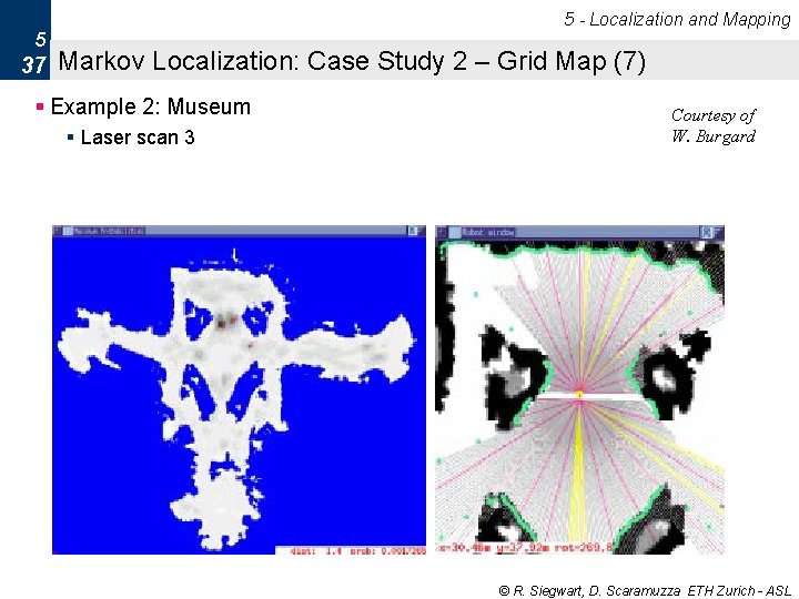5 - Localization and Mapping 5 37 Markov Localization: Case Study 2 – Grid