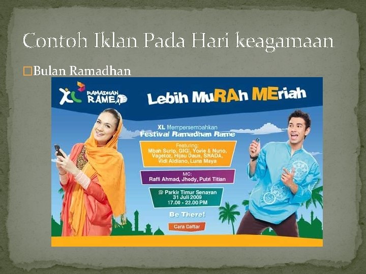 Contoh Iklan Pada Hari keagamaan �Bulan Ramadhan 