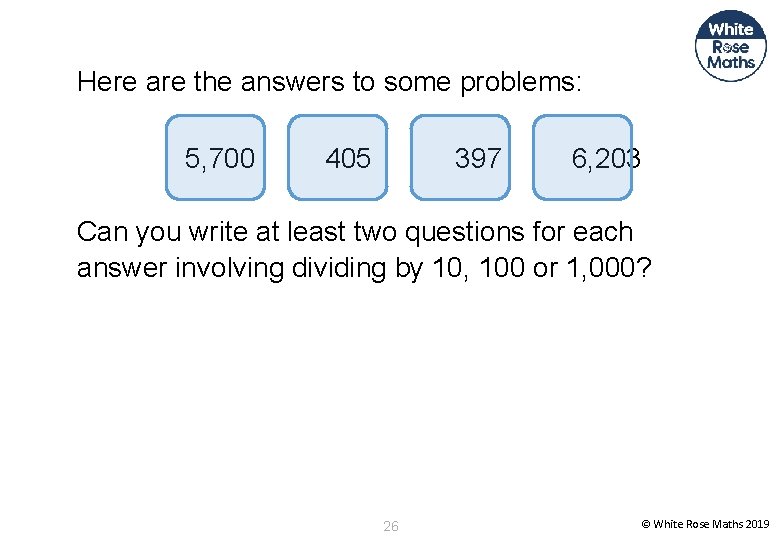 Here are the answers to some problems: 5, 700 405 397 6, 203 Can