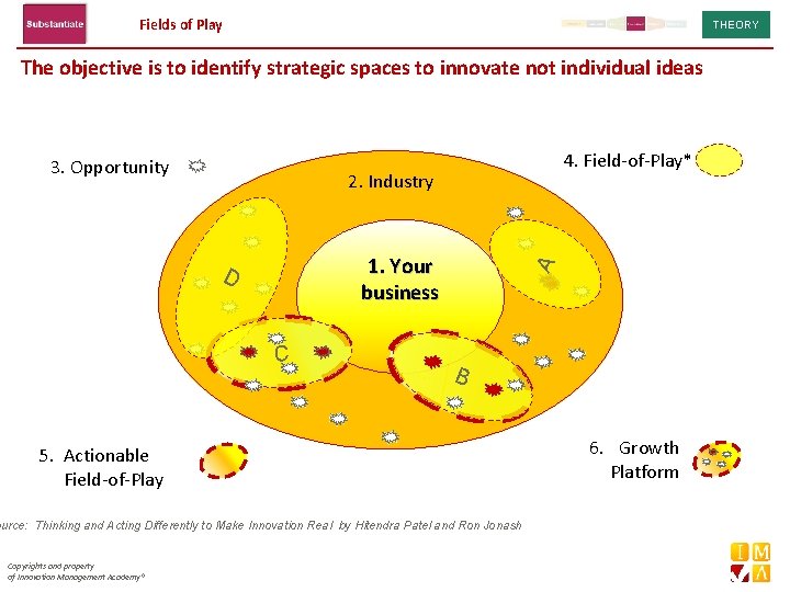 Fields of Play THEORY The objective is to identify strategic spaces to innovate not