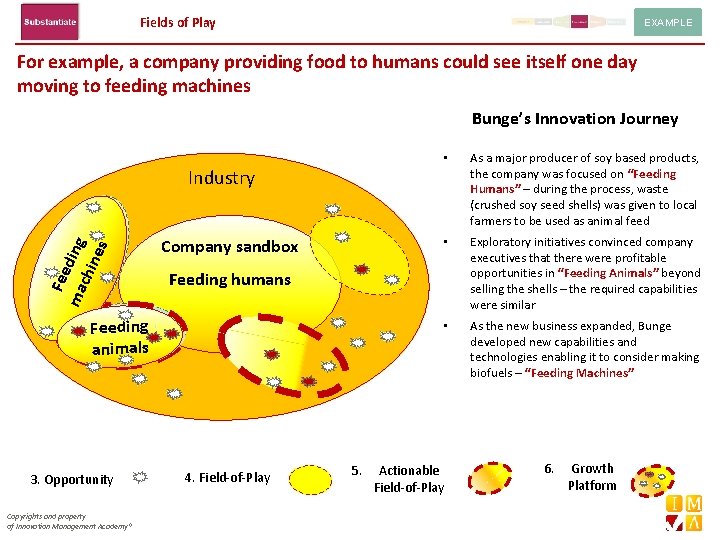 Fields of Play EXAMPLE For example, a company providing food to humans could see