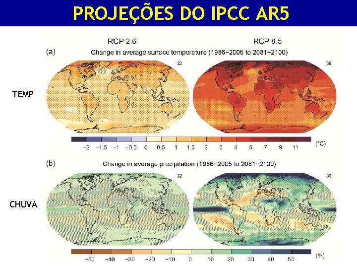 PROJEÇÕES DO IPCC AR 5 TEMP CHUVA 