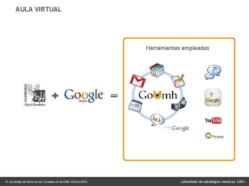 AULA VIRTUAL Herramientas empleadas AULA VIRTUAL Herramientas empleadas