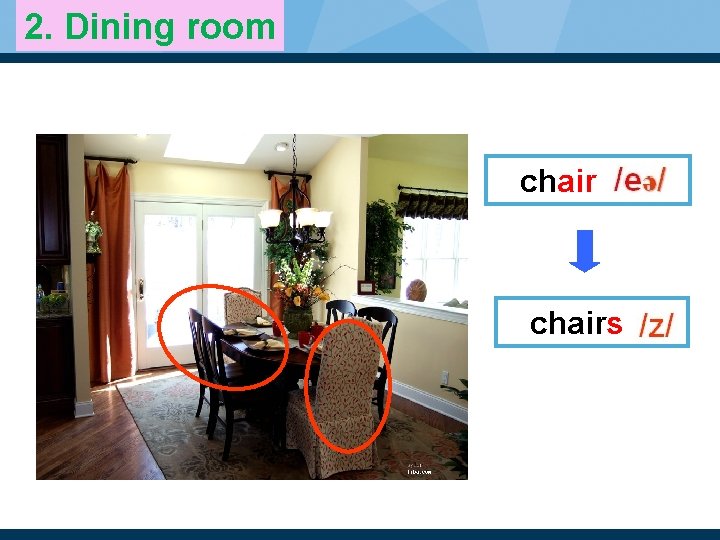 2. Dining room chairs 