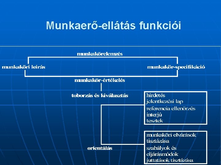 Munkaerő-ellátás funkciói 