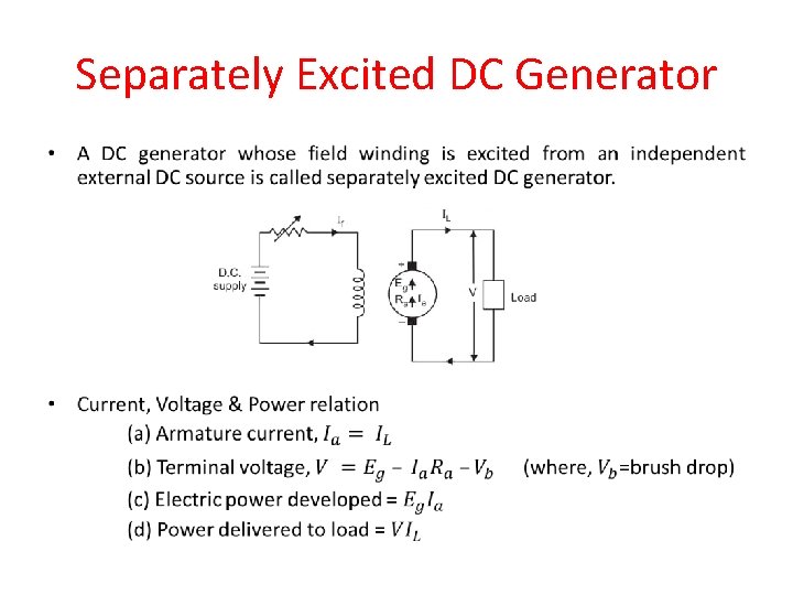 Separately Excited DC Generator • 