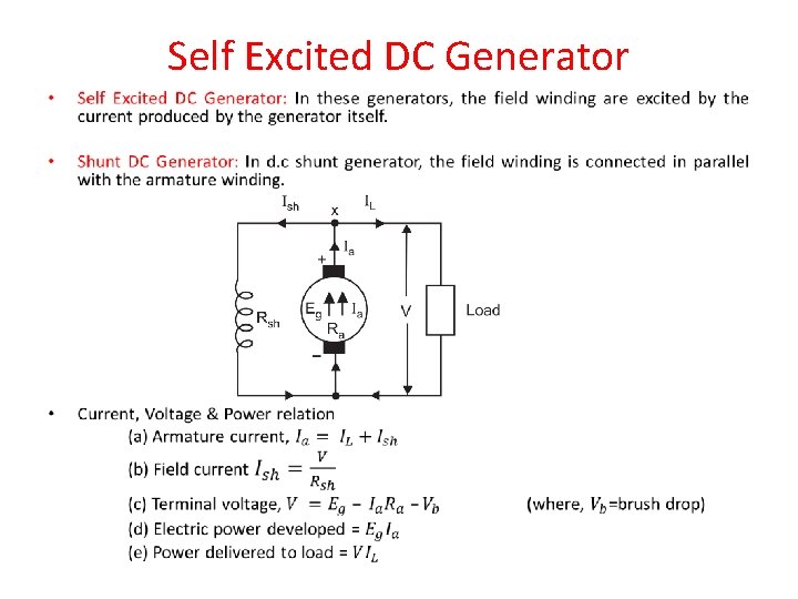 Self Excited DC Generator • 