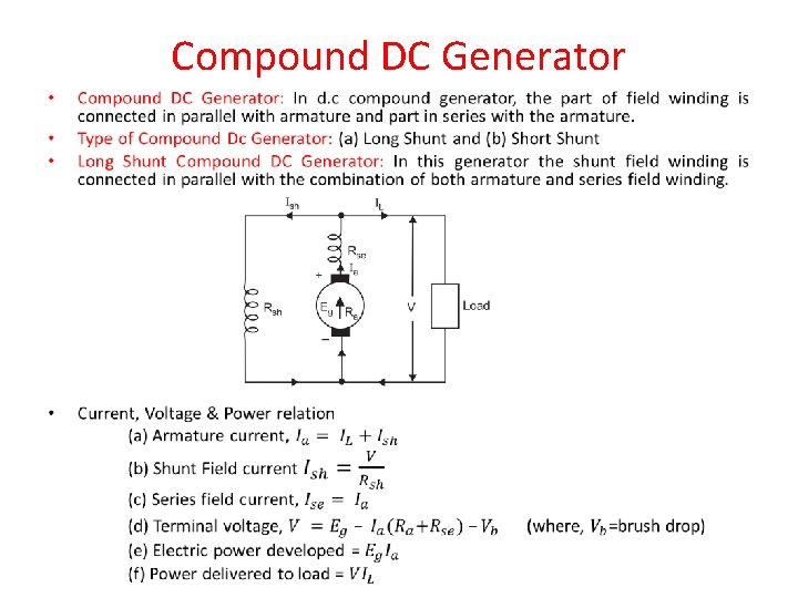 Compound DC Generator • 