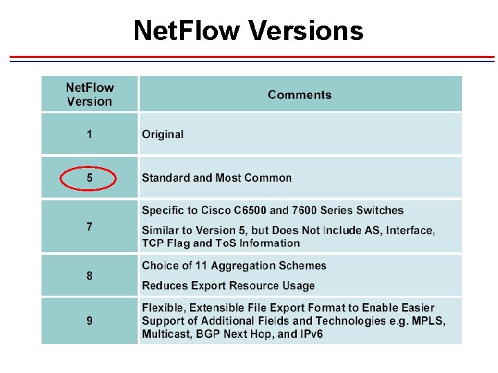 Net. Flow Versions 