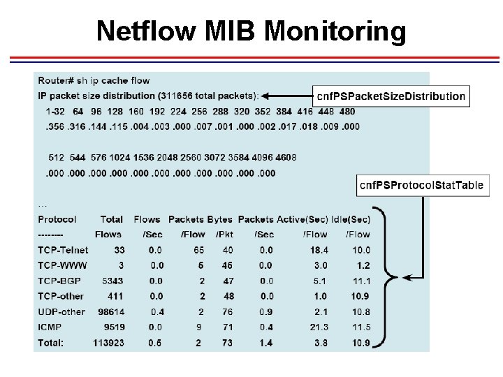Netflow MIB Monitoring 