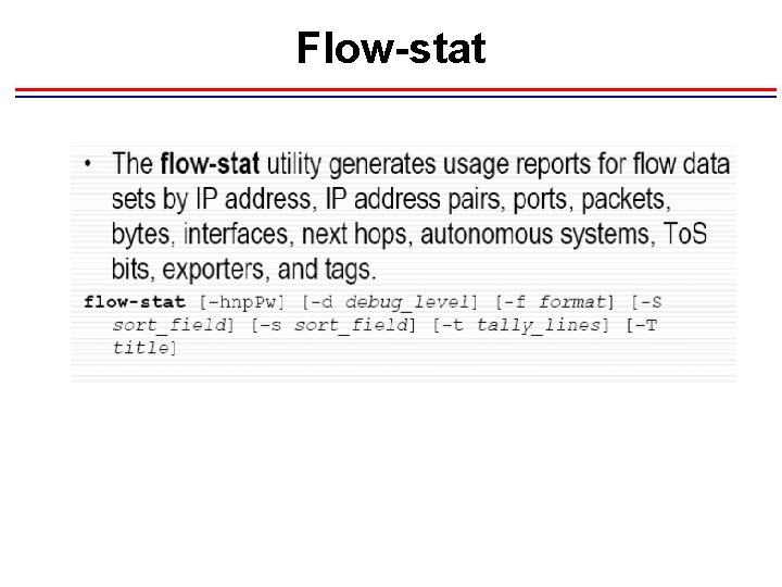 Flow-stat Flow-stat