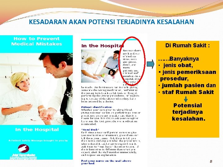KESADARAN AKAN POTENSI TERJADINYA KESALAHAN Sakit In. Dia. Rumah Hospital : : Because there