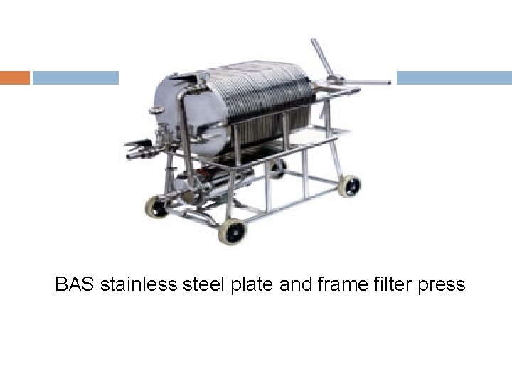 BAS stainless steel plate and frame filter press 