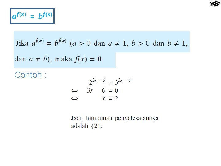Contoh : 