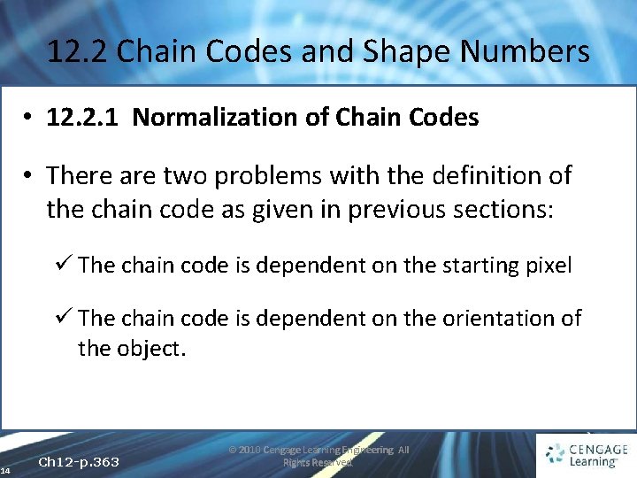 12. 2 Chain Codes and Shape Numbers • 12. 2. 1 Normalization of Chain