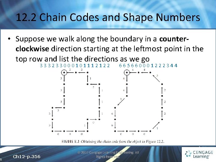 12. 2 Chain Codes and Shape Numbers • Suppose we walk along the boundary