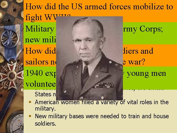 How did the US armed forces mobilize to U. S. Armed Forces Mobilize fight