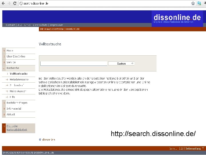 http: //search. dissonline. de/ 
