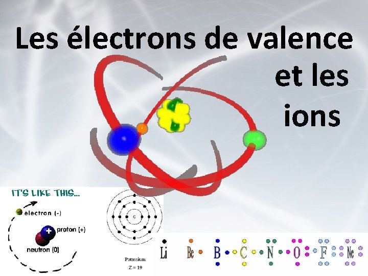 Les électrons de valence et les ions 