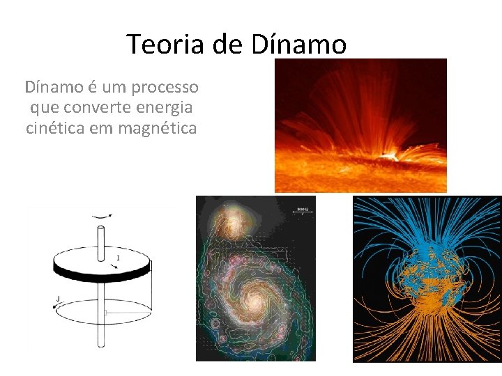 Teoria de Dínamo é um processo que converte energia cinética em magnética 