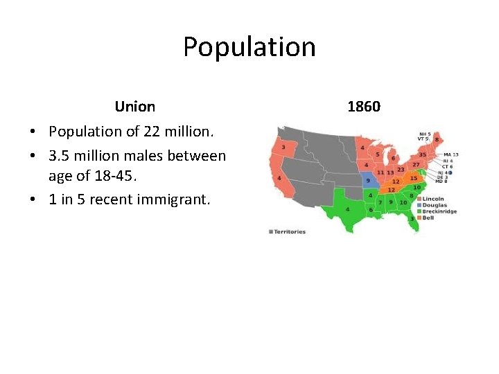 Population Union • Population of 22 million. • 3. 5 million males between age