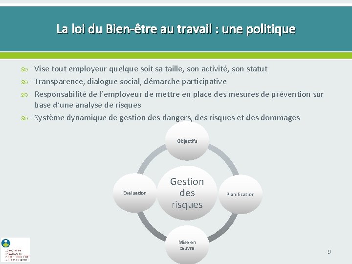 La loi du Bien-être au travail : une politique Vise tout employeur quelque soit