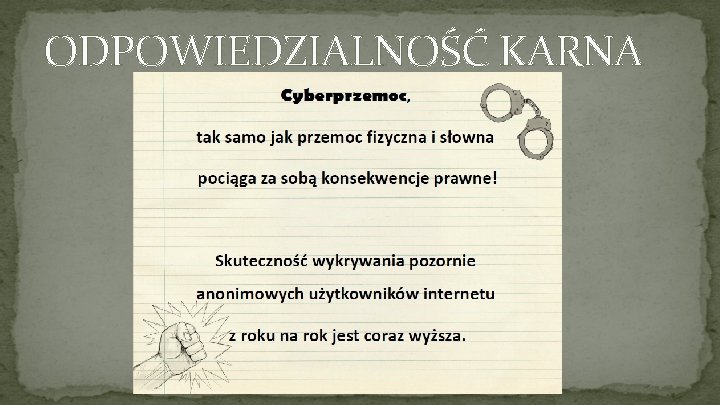 ODPOWIEDZIALNOŚĆ KARNA 