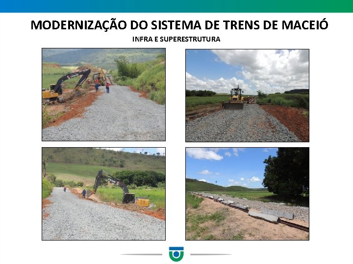  MODERNIZAÇÃO DO SISTEMA DE TRENS DE MACEIÓ INFRA E SUPERESTRUTURA 