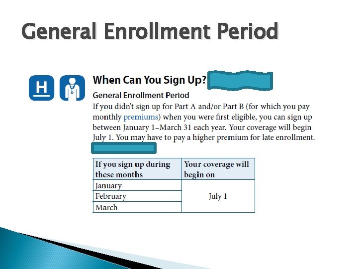 General Enrollment Period 
