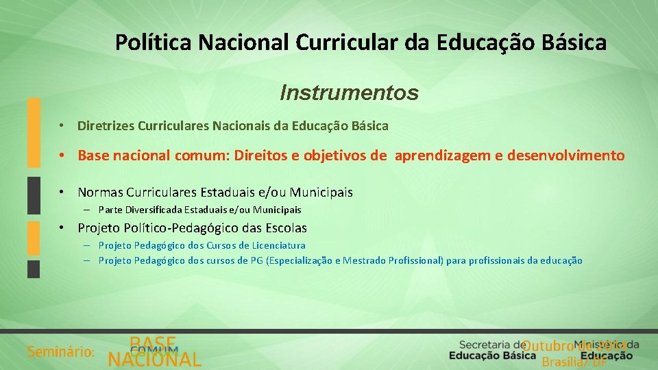A construo da Base Nacional Comum Direitos e