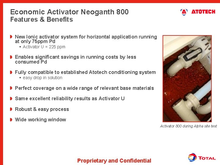 Economic Activator Neoganth 800 Features & Benefits New Ionic activator system for horizontal application