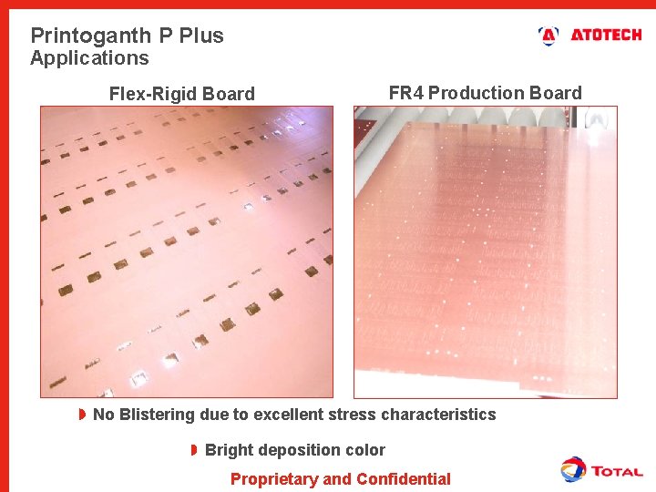 Printoganth P Plus Applications Flex-Rigid Board FR 4 Production Board No Blistering due to