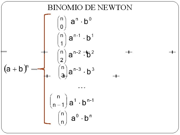 BINOMIO DE NEWTON 