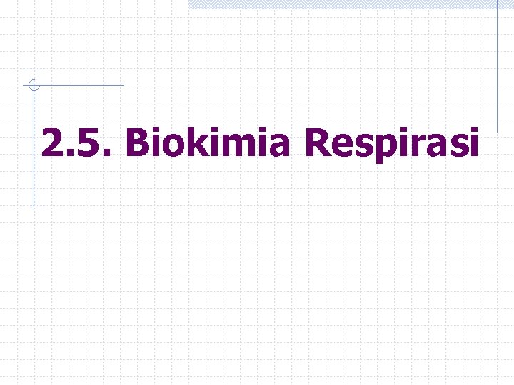 2. 5. Biokimia Respirasi 