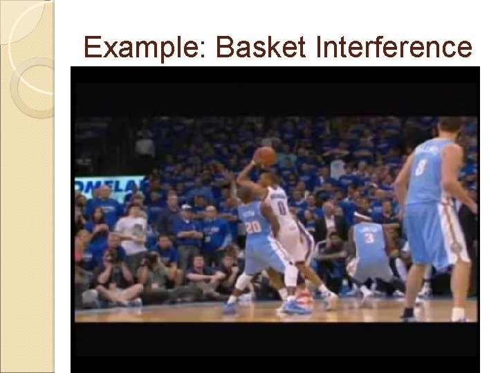 Example: Basket Interference 