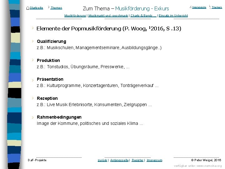 Startseite Themen Zum Thema – Musikförderung Exkurs Impressum Themen Musikförderung | Musikmarkt und geschmack