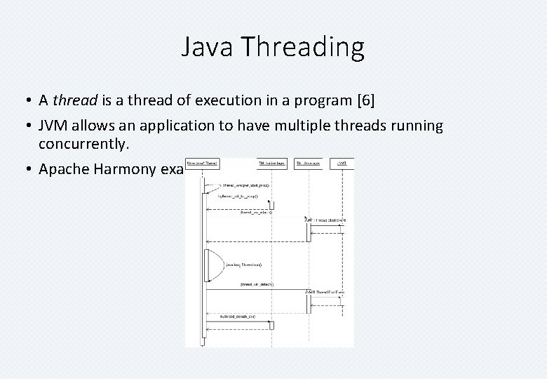 Java Threading • A thread is a thread of execution in a program [6]